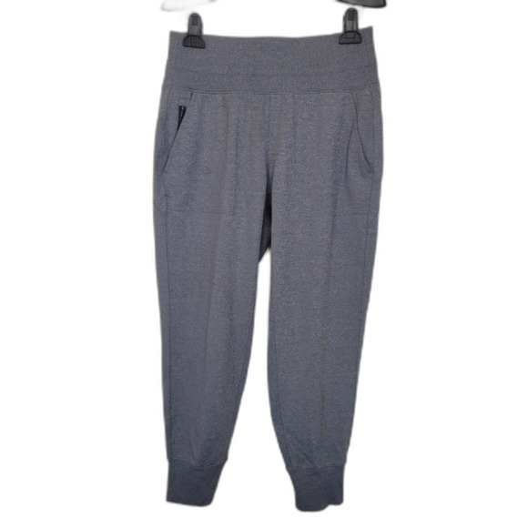 Athleta Venice Jogger Gray High Waisted Sweatpants 5 Pockets - Picture 1 of 4